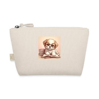 Dog Puppy Books - Organic Pouch - nature - Front