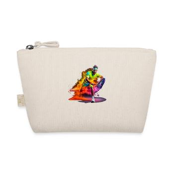 Tennis game with two or four players - Organic Pouch - nature - Front