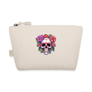 Crâne humain et fleurs 30 - Trousse biologique - nature - Devant
