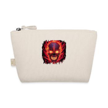 funny skull anatomy cute skeletal present - Organic Pouch - nature - Front