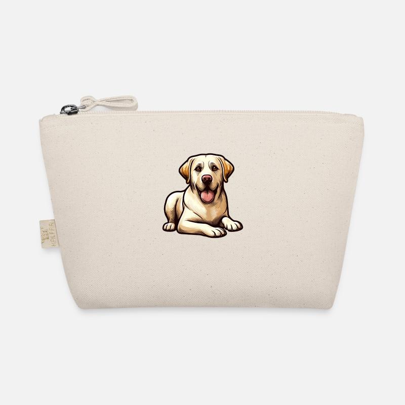 Labrador Liegerad - Hund - Bio-Täschchen - Natur