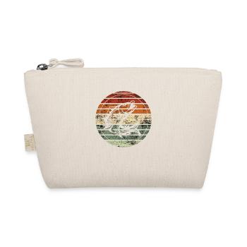 Retro Peach - Vintage Gift Idea - Organic Pouch - nature - Front