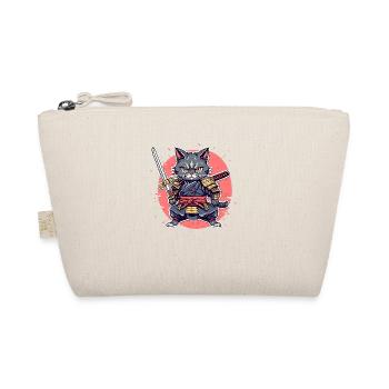 Chat samouraï #32 - Trousse biologique - nature - Devant