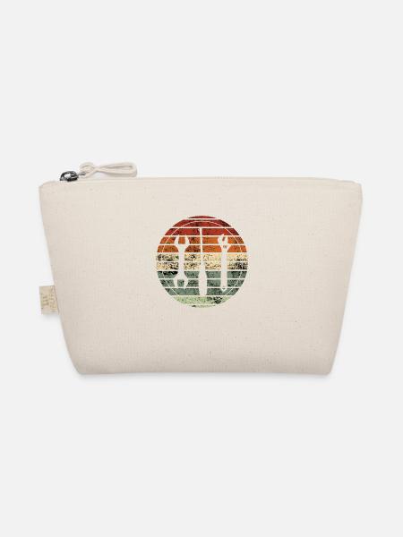 Retro Mechanic - Vintage Gift Idea - Organic Pouch - nature - Front