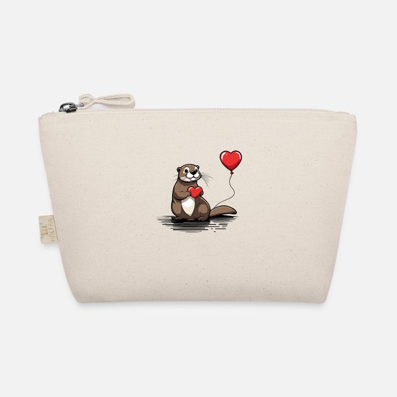 Otter Heart - Valentine's Day Organic Pouch