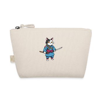 Chat samouraï #43 - Trousse biologique - nature - Devant