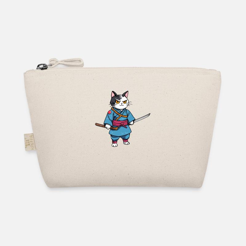 Samurai Cat #43 Organic Pouch