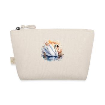 Krafttier Schwan - Bio-Täschchen - Natur - Vorne