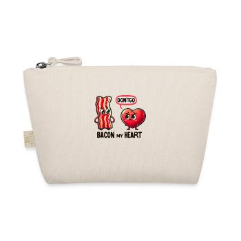 Bacon My Heart - Organic Pouch - nature - Front
