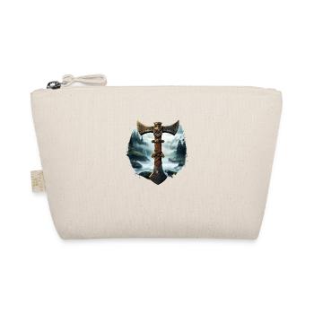 Viking Axe Norse Valhalla - Organic Pouch - nature - Front