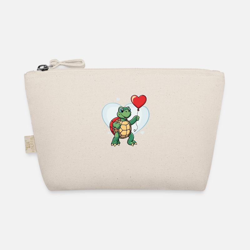 Turtle Heart - Valentine's Day Organic Pouch