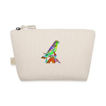 Bunter Vogel, T-shirt, Geschenk, GeburtstagA734003 - Bio-Täschchen - Natur - Vorne