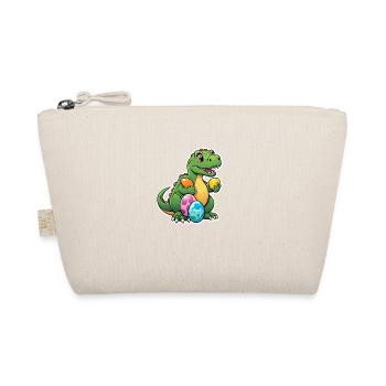Dinosaur Easter Eggs Easter - Organic Pouch - nature - Front