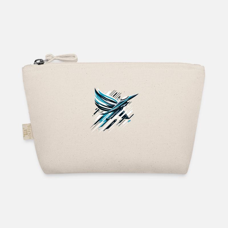 Soaring Cyber Swan Organic Pouch
