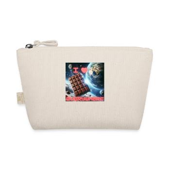 I love chocolate - everywhere - Bio-Täschchen - Natur - Vorne