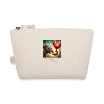 Elephant Love - Organic Pouch - nature - Front