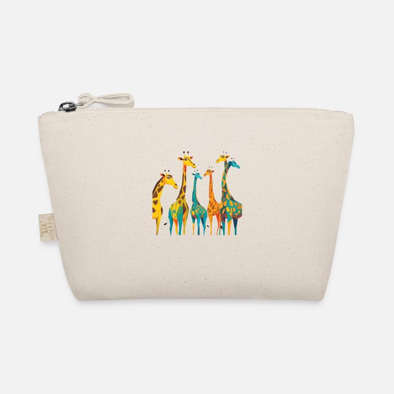 Bunte Giraffen Bio-Täschchen