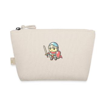 Brave knight in comic book style for kids - Organic Pouch - nature - Front