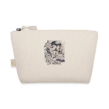 Skull and Bat - Organic Pouch - nature - Front