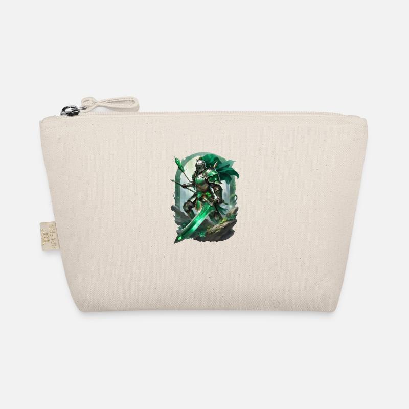 Armored knight dressed in bright green Organic Pouch