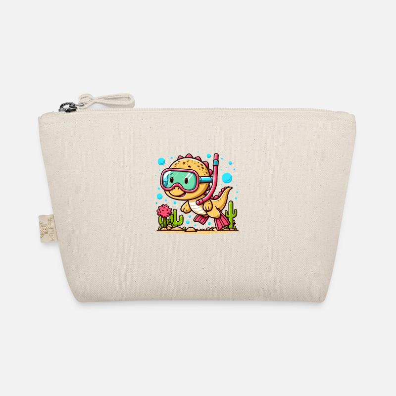 Designs For Kids – Lustige Dinosaurier - Bio-Täschchen - Natur