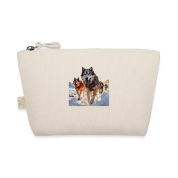 Sled dog racing is a popular sport - Organic Pouch - nature - Front