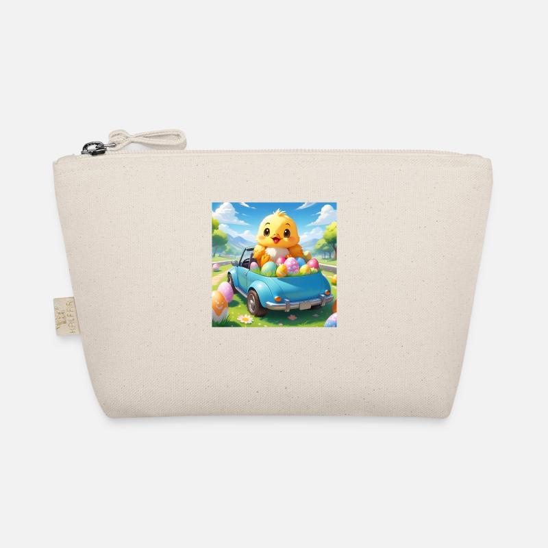 CHICK SITTING IN CAR - Organic Pouch - nature