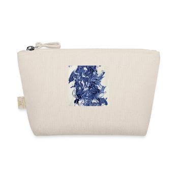 Abstrakt Blau Weiß - Bio-Täschchen - Natur - Vorne