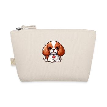Reclining Cavalier King Charles - Organic Pouch - nature - Front