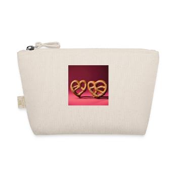 Pretzel Heart - Organic Pouch - nature - Front