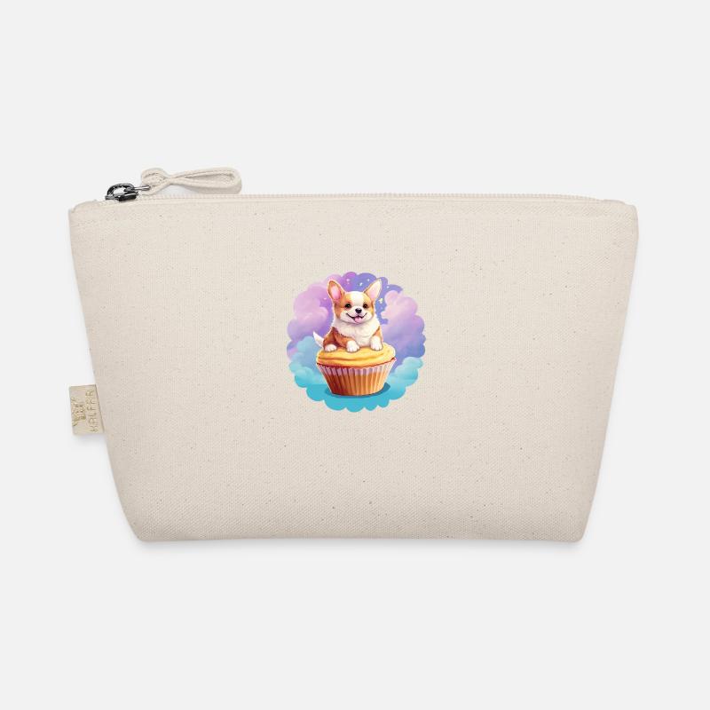 Cupcake corgi - Trousse biologique - nature