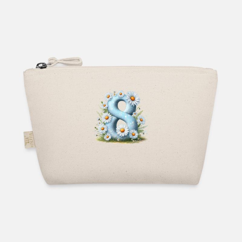 No. 8 eit digital background number vector sign tal Organic Pouch