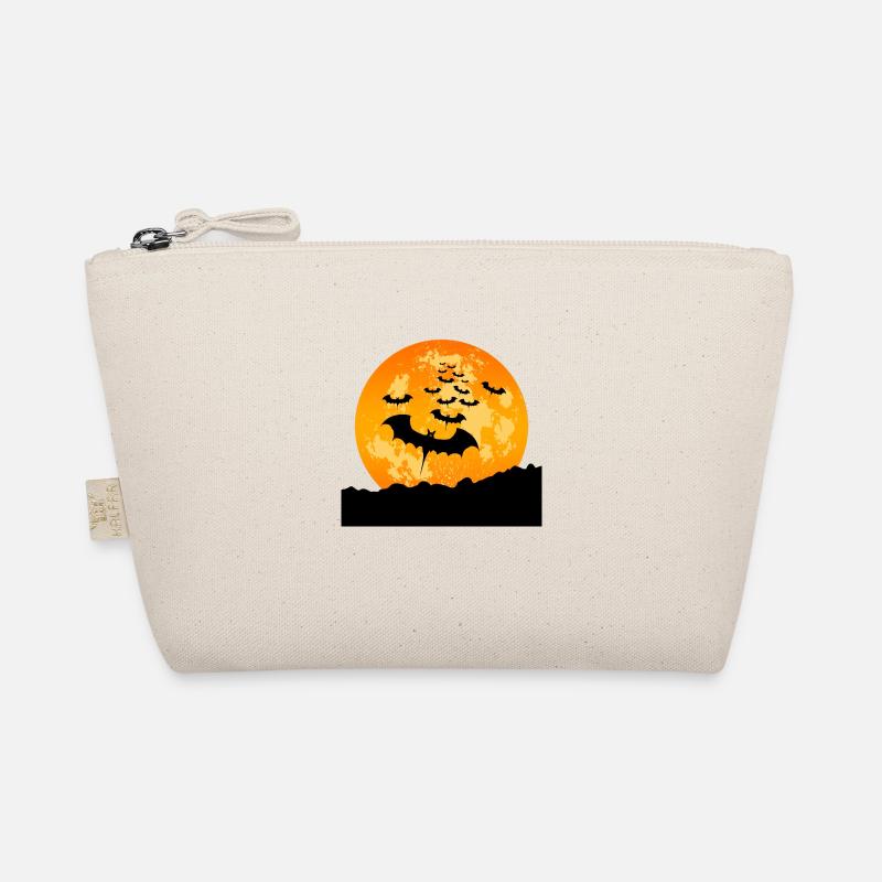 Halloween-Fledermäuse - Bio-Täschchen - Natur