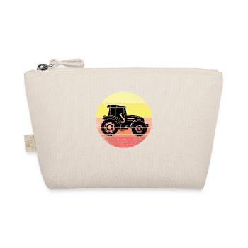 Tractor Retro Sunset Farmers Farmers - Organic Pouch - nature - Front
