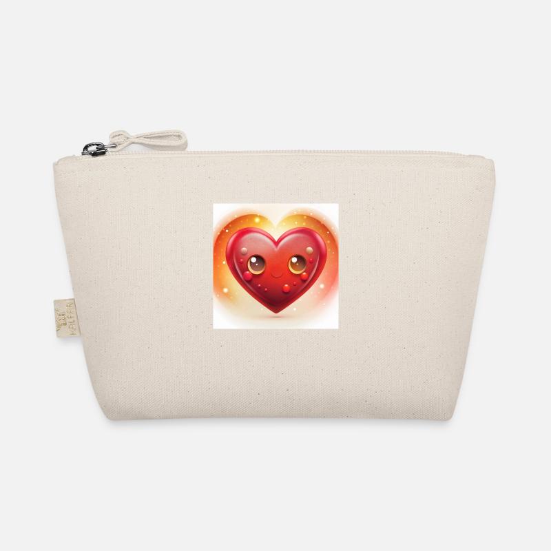 Ich liebe dich Valentinstag - Bio-Täschchen - Natur