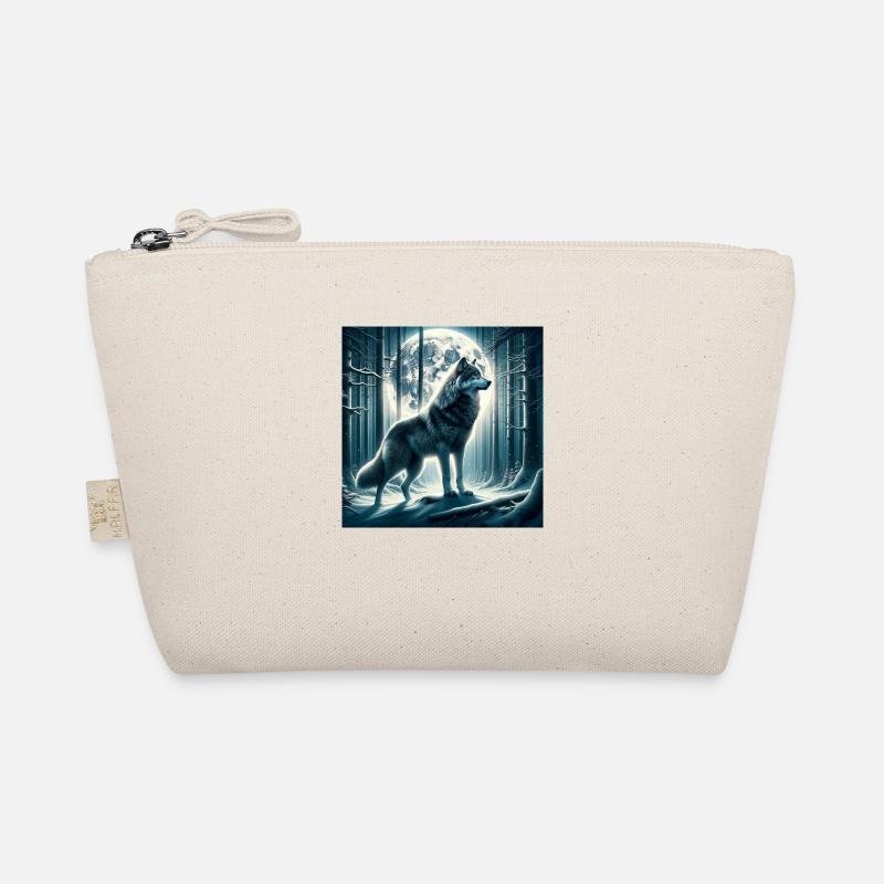 Wolf - Bio-Täschchen - Natur