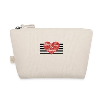 The bride's team with red heart-matching tshirt - Organic Pouch - nature - Front
