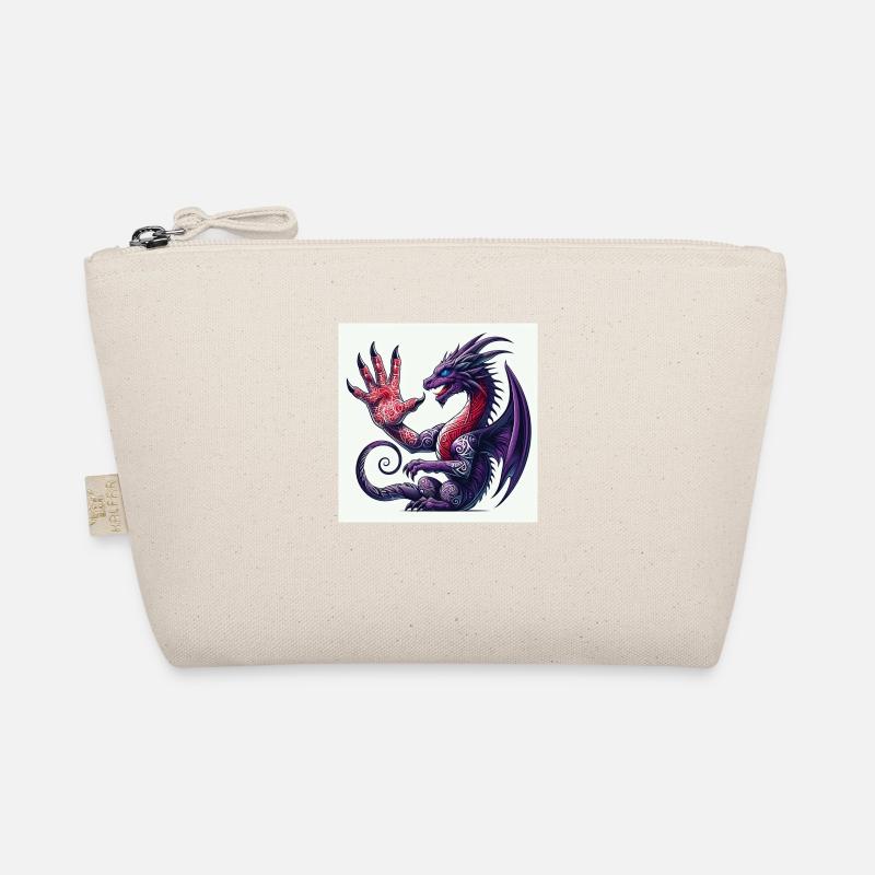 dragon waving - Organic Pouch - nature