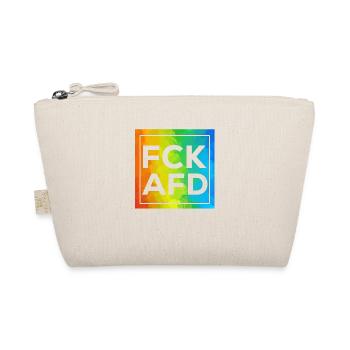 Fck AFD Cutout mit Rahmen - Bio-Täschchen - Natur - Vorne