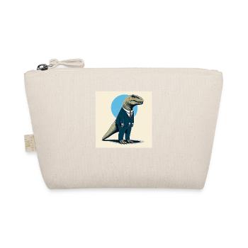 Dino in a suit - Organic Pouch - nature - Front