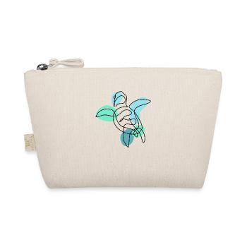 Turtle One Line Art Colorful - Organic Pouch - nature - Front