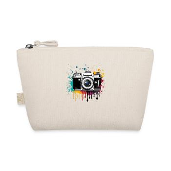 Retro Camera Logo, Retro Camera Motif, Oldschool - Organic Pouch - nature - Front