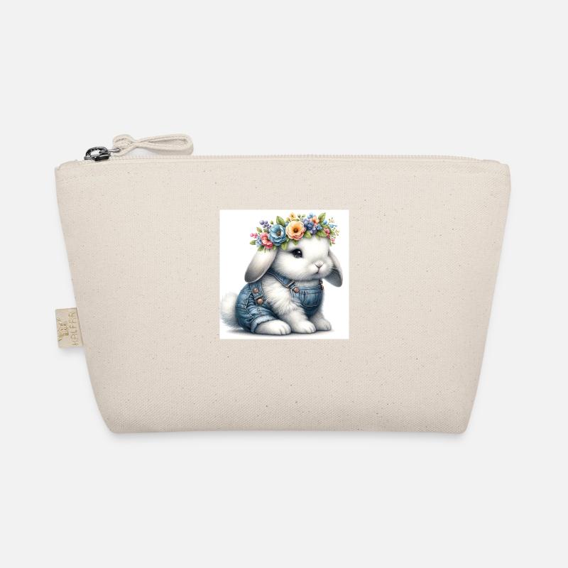flower bunny 1 Bio-Täschchen