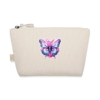 Flügelschlag: Schmetterling Design Kollektion - Bio-Täschchen - Natur - Vorne