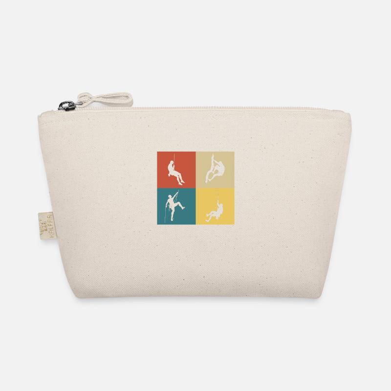 Retro Vintage Klettern Bio-Täschchen