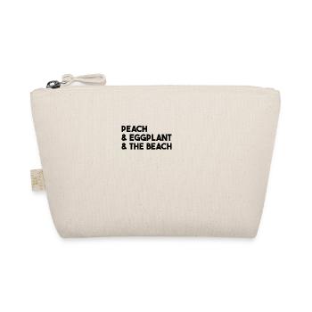 Peach & Eggplant & The Beach Funny Gift Idea - Organic Pouch - nature - Front