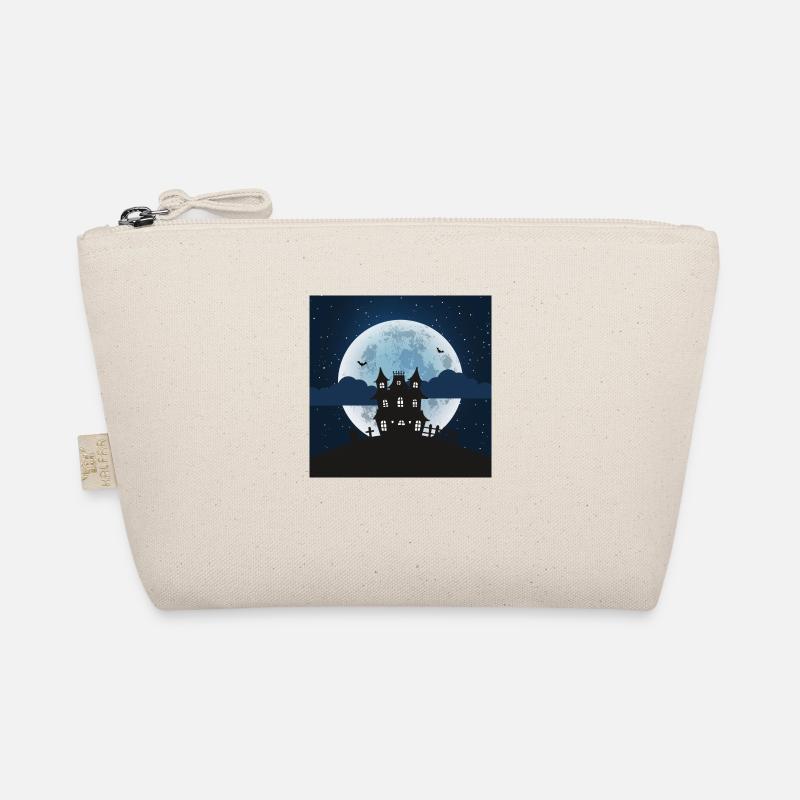 Maison hantée avec pleine lune rougeoyante Trousse biologique