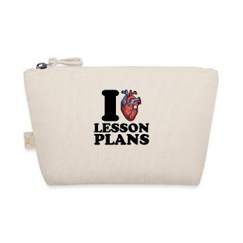I love lesson plans - Organic Pouch - nature - Front