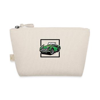 Green Classic car - Organic Pouch - nature - Front