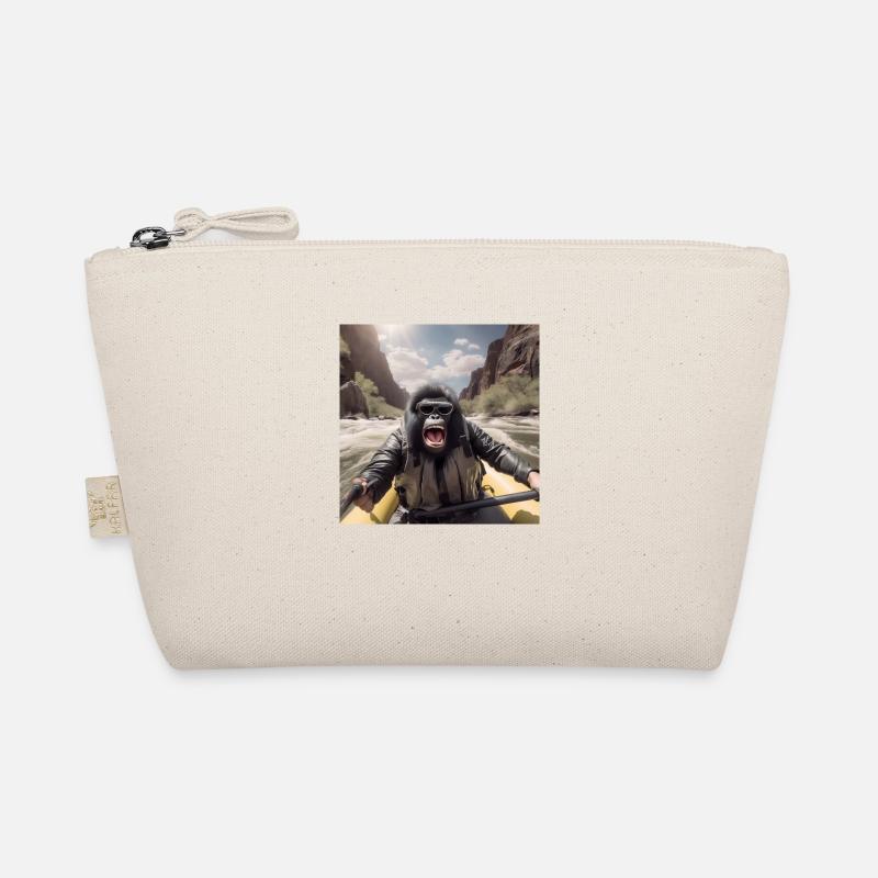Rafting Gorilla - Bio-Täschchen - Natur